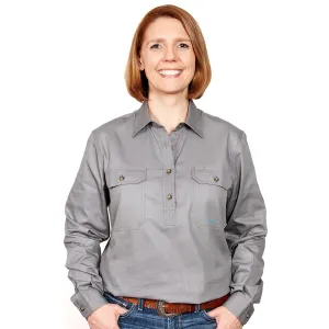 JCA Jahna Ladies Workshirt Steel Grey