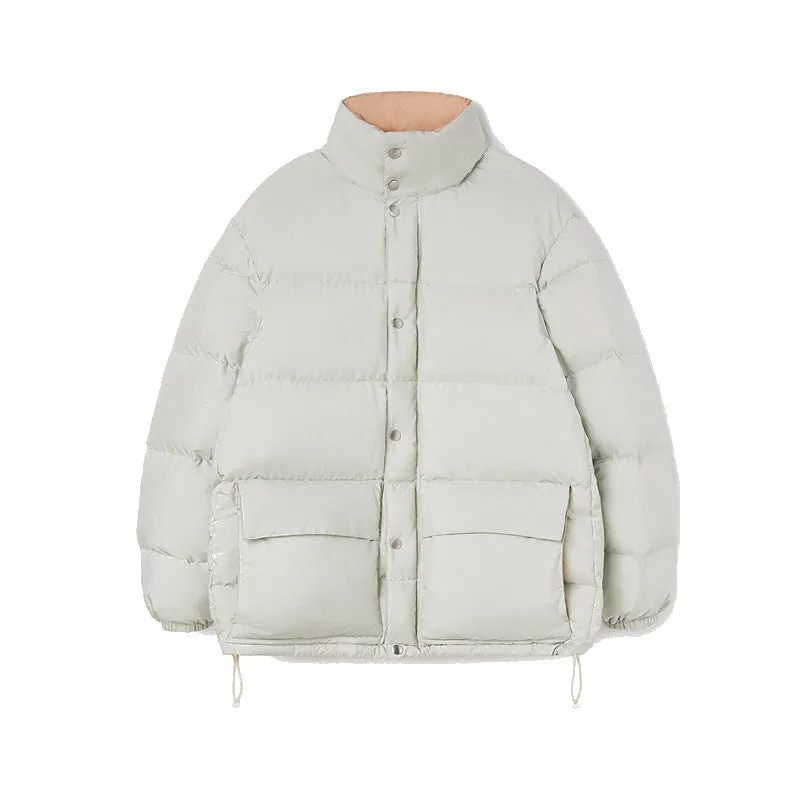 JIL stand-up collar down jacket women's 2025 spring and summer loose thickened warm quilted down jacket