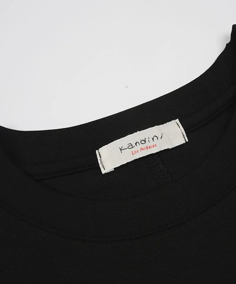 KANDINI Pocket Long Sleeve Tee(Unisex) - Black