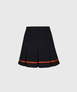KANDINI Pocket Pleats Skirt - Black