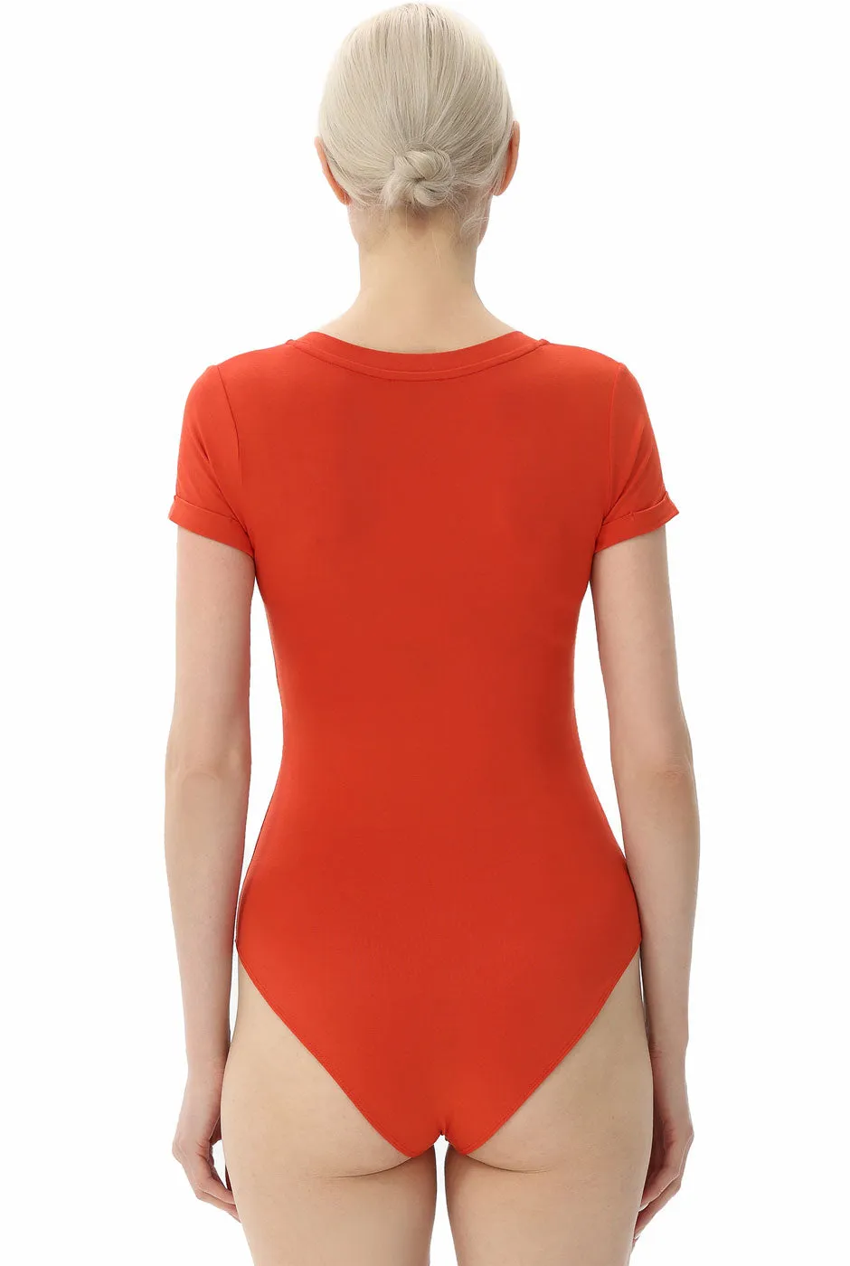 Kimi   Kai Women's V-Neck Basic Bodysuit