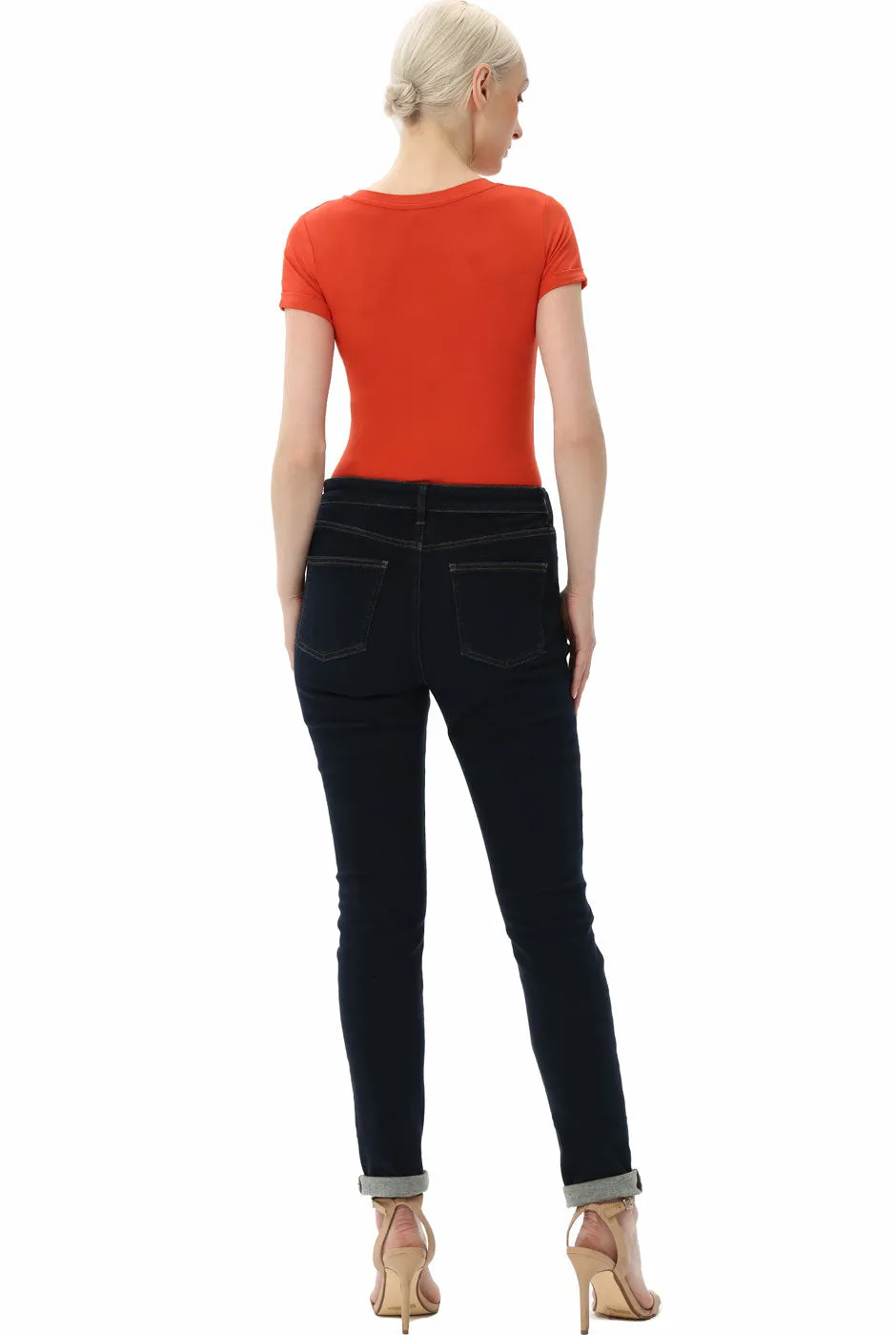 Kimi   Kai Women's V-Neck Basic Bodysuit