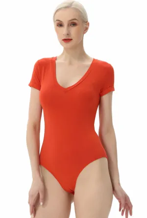 Kimi   Kai Women's V-Neck Basic Bodysuit