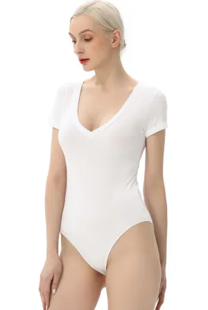 Kimi   Kai Women's V-Neck Basic Bodysuit
