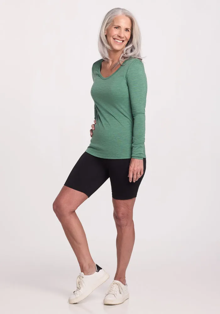 Layla V Neck Top - Sea Mist