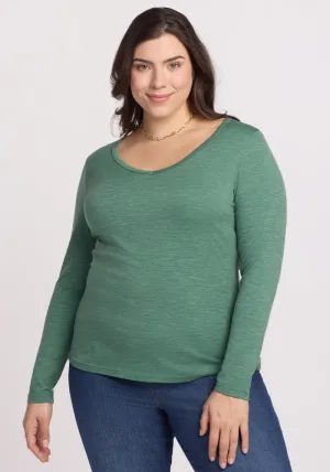Layla V Neck Top - Sea Mist