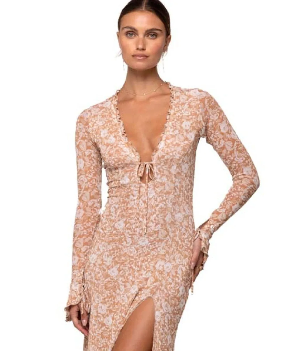 Lennon Mesh Dress Maxi Sicily