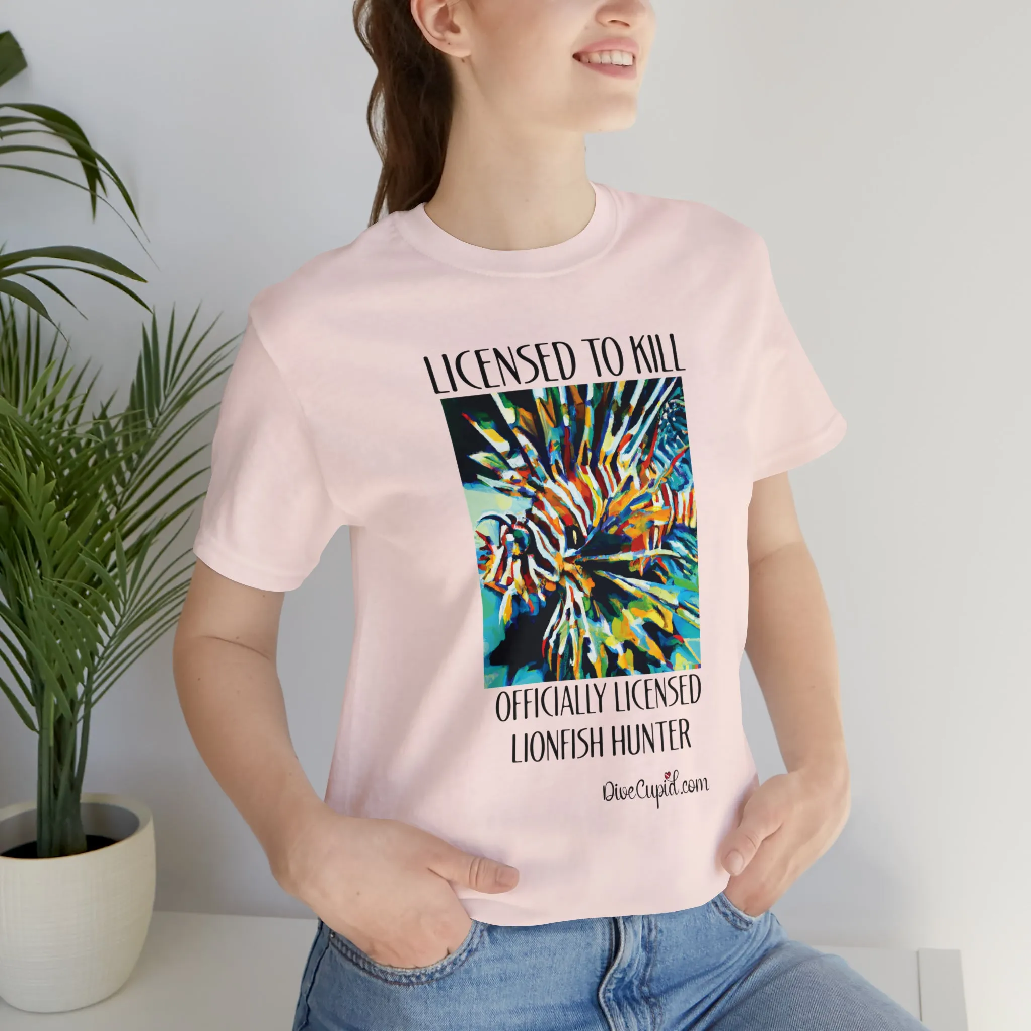 Licensed Lionfish Hunter Fitted T-shirt
