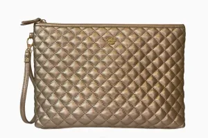 Litt Makeup Case - Gold Quilted