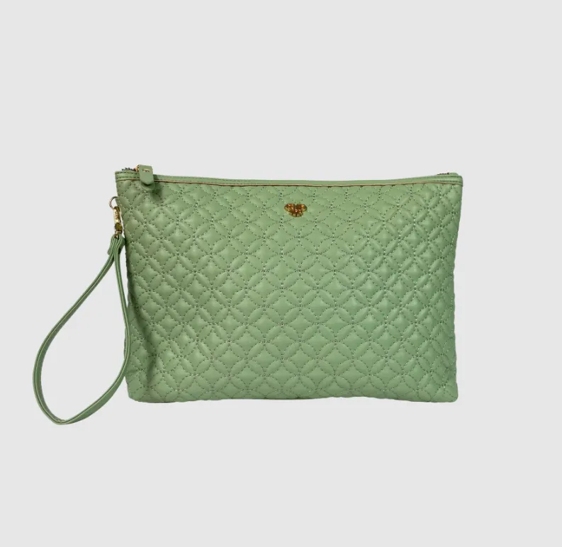 Litt Makeup Case - Sage Quilted