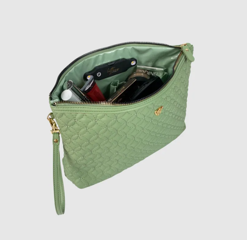 Litt Makeup Case - Sage Quilted