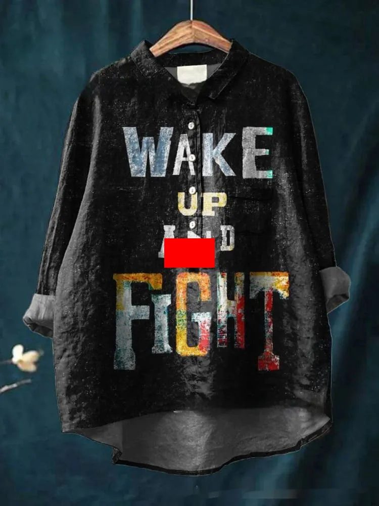 Loose Print Crew Neck Casual Plus Size Women's T-shirt