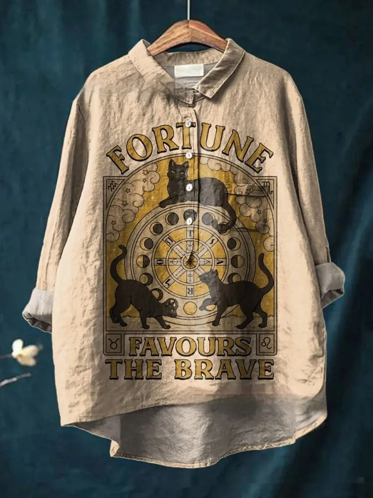 Loose Print Crew Neck Casual Plus Size Women's T-shirt