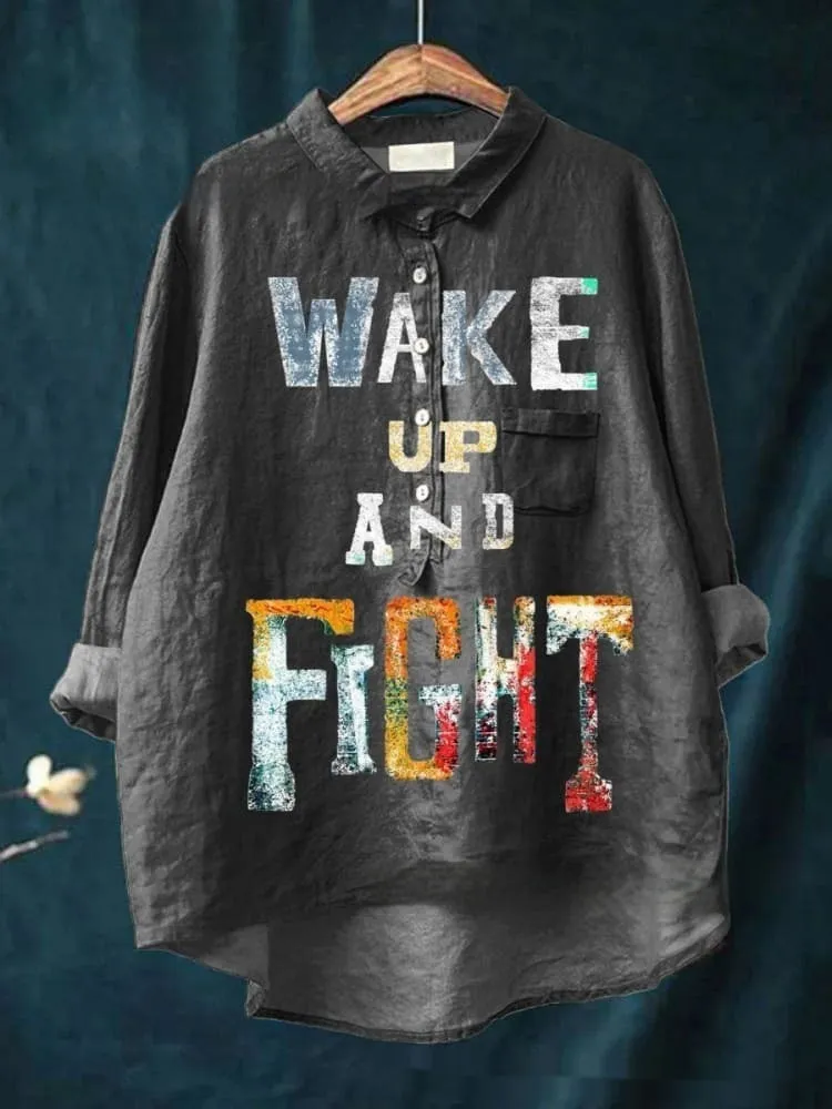 Loose Print Crew Neck Casual Plus Size Women's T-shirt