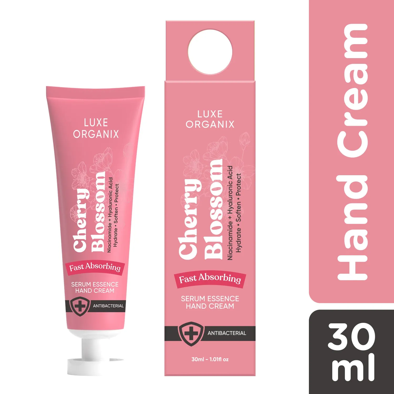 Luxe Organix Cherry Blossom Serum Essence Hand Cream