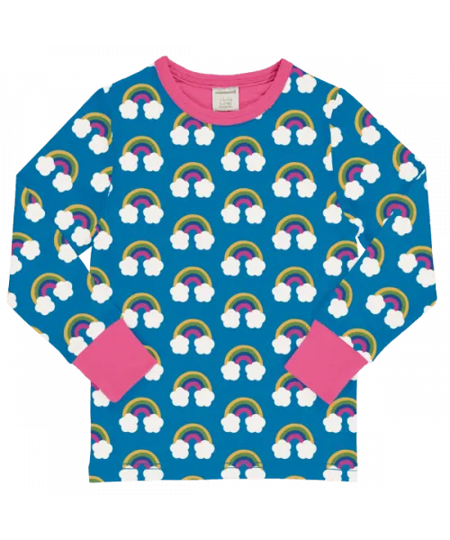 Maxomorra Farm Rainbow Long Sleeve Top