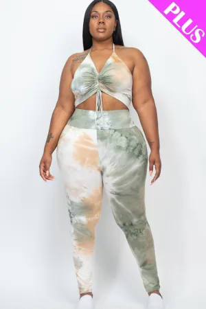 Mel Tye Dye Leggings Set Plus