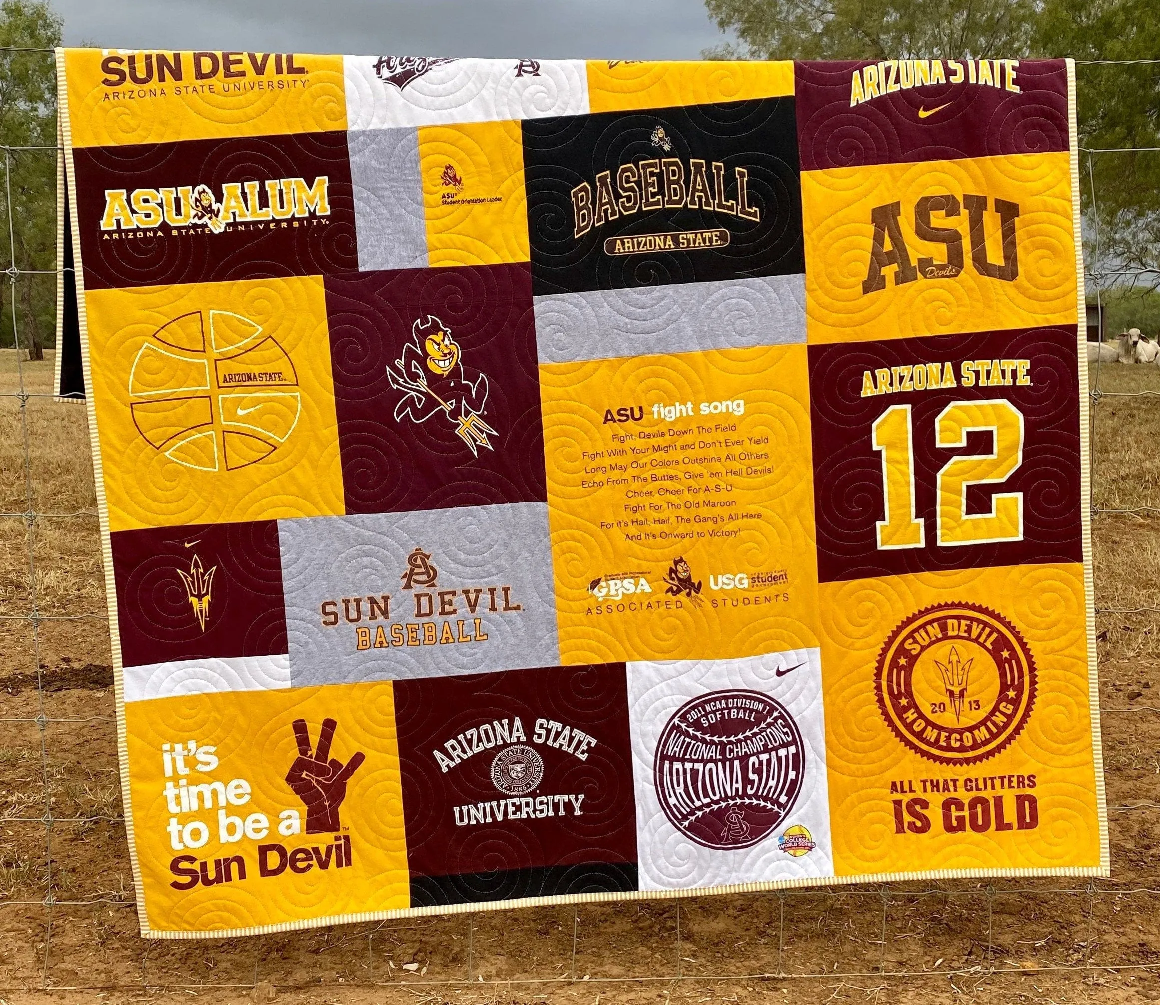 Memorial Tee Shirt Quilt DEPOSIT Custom Memory Blanket Graduation Gift T-Shirt Handmade Keepsake Personalized Modern Sport Clothing Fireman T-Shirt