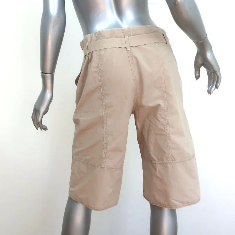 Moncler Belted Bermuda Shorts Khaki Size 42