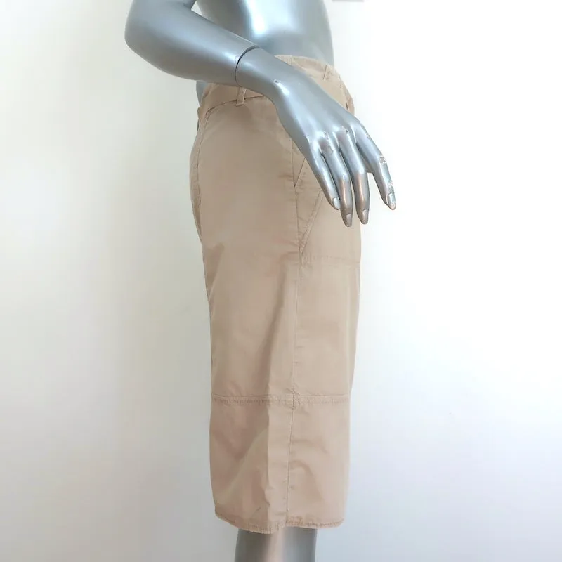 Moncler Belted Bermuda Shorts Khaki Size 42