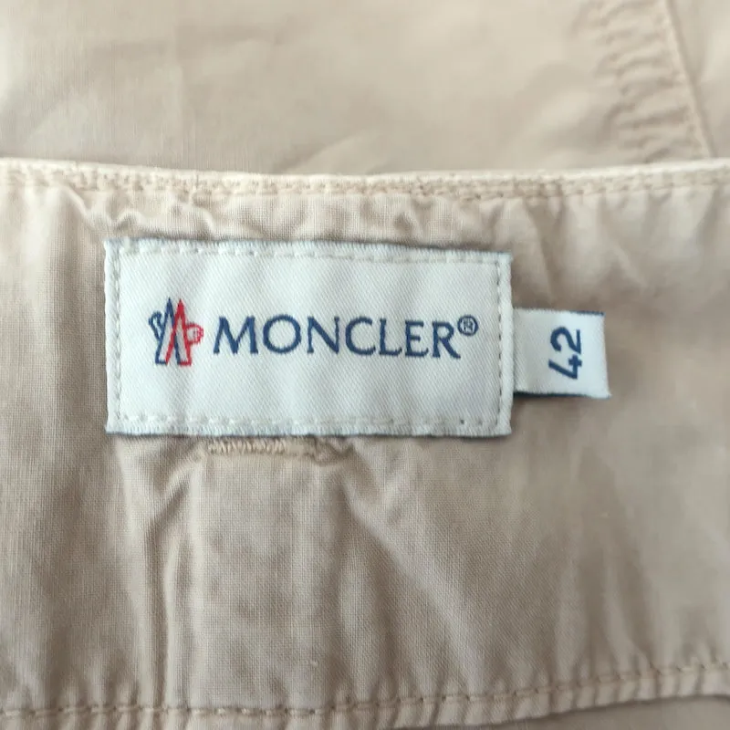 Moncler Belted Bermuda Shorts Khaki Size 42