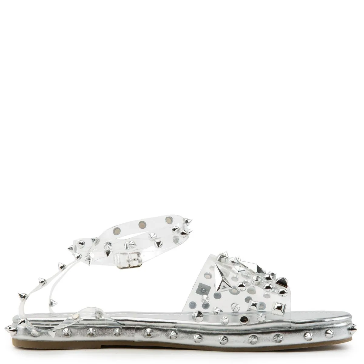 Movi-01 Studded Flat Sandals