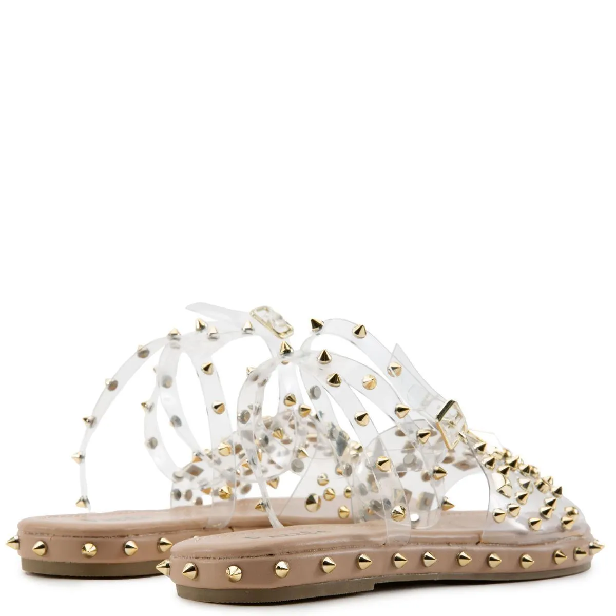 Movi-01 Studded Flat Sandals