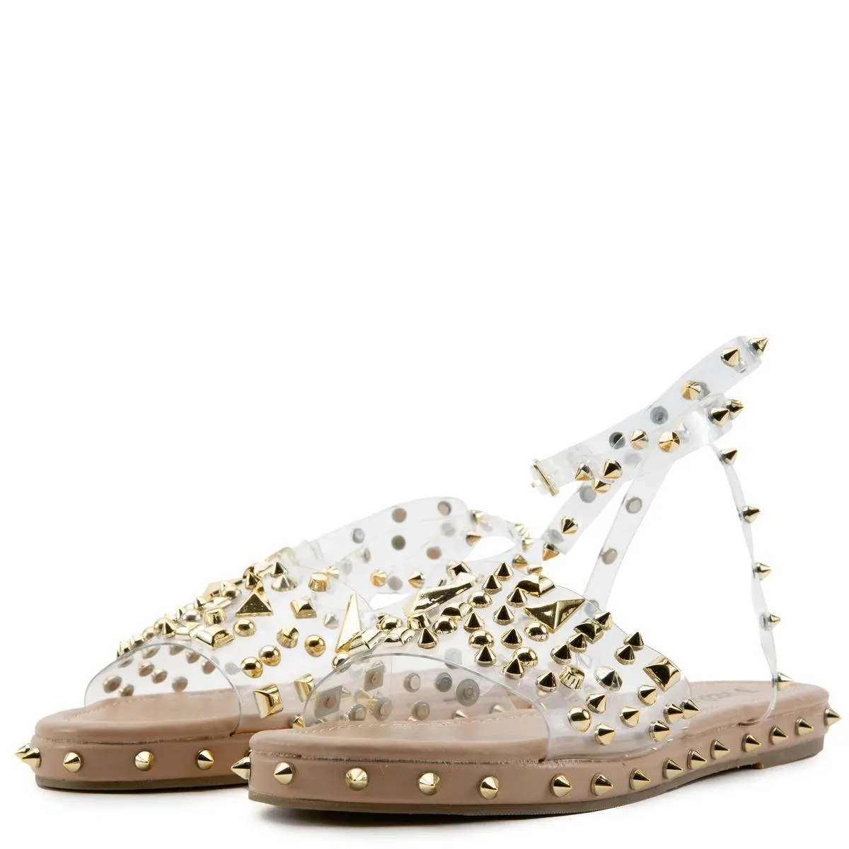 Movi-01 Studded Flat Sandals