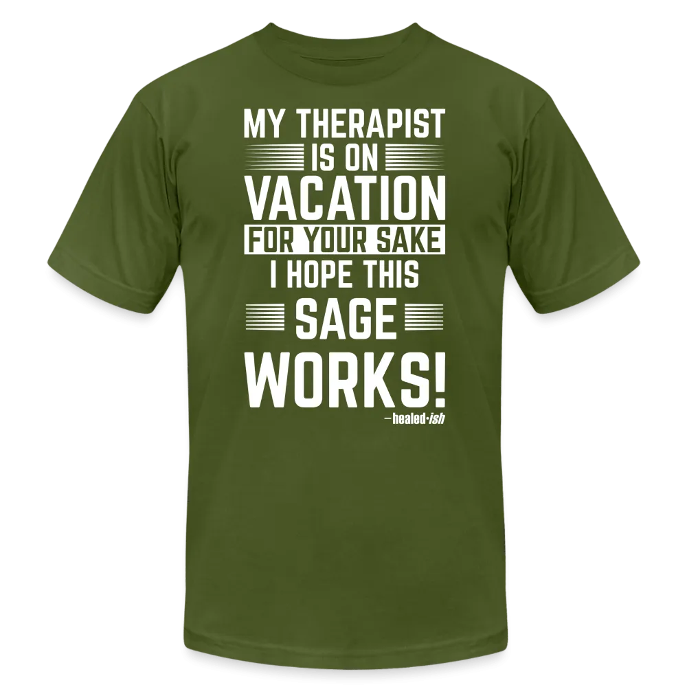 My Therapist Is On Vacation (Rated PG)- Short Sleeve T-Shirt (Unisex)
