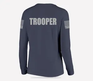 Navy Blue Trooper Women's Shirt - Long Sleeve (Gray)