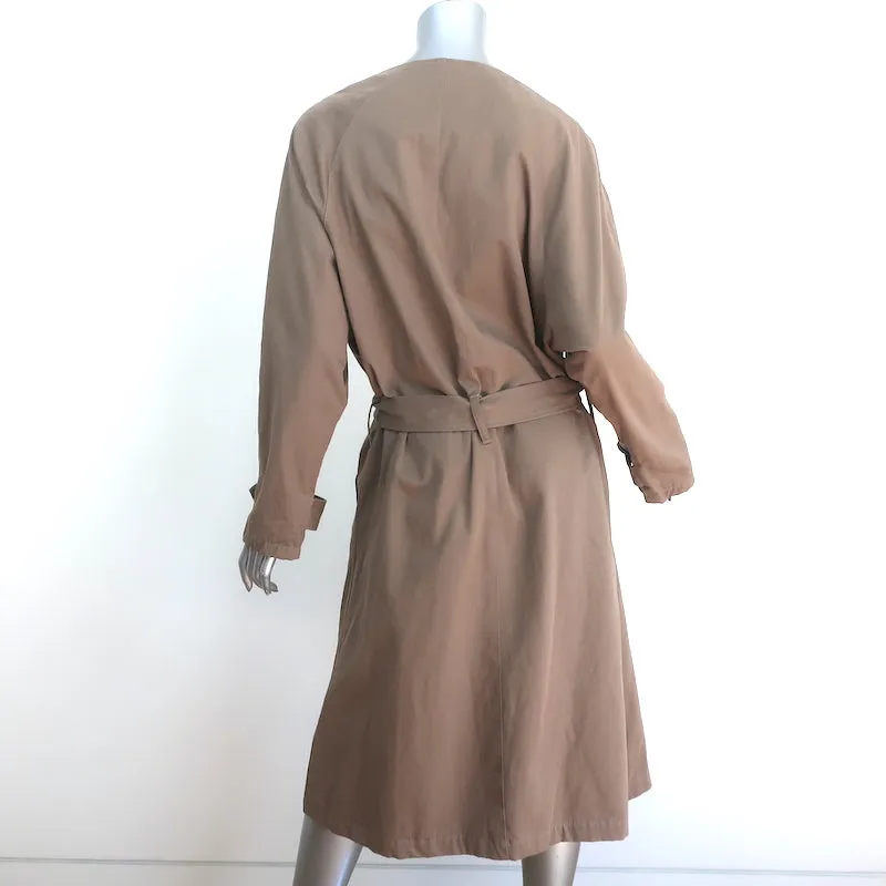NSF Belted Trench Coat Brown Cotton Size Small Double Breasted Jacket