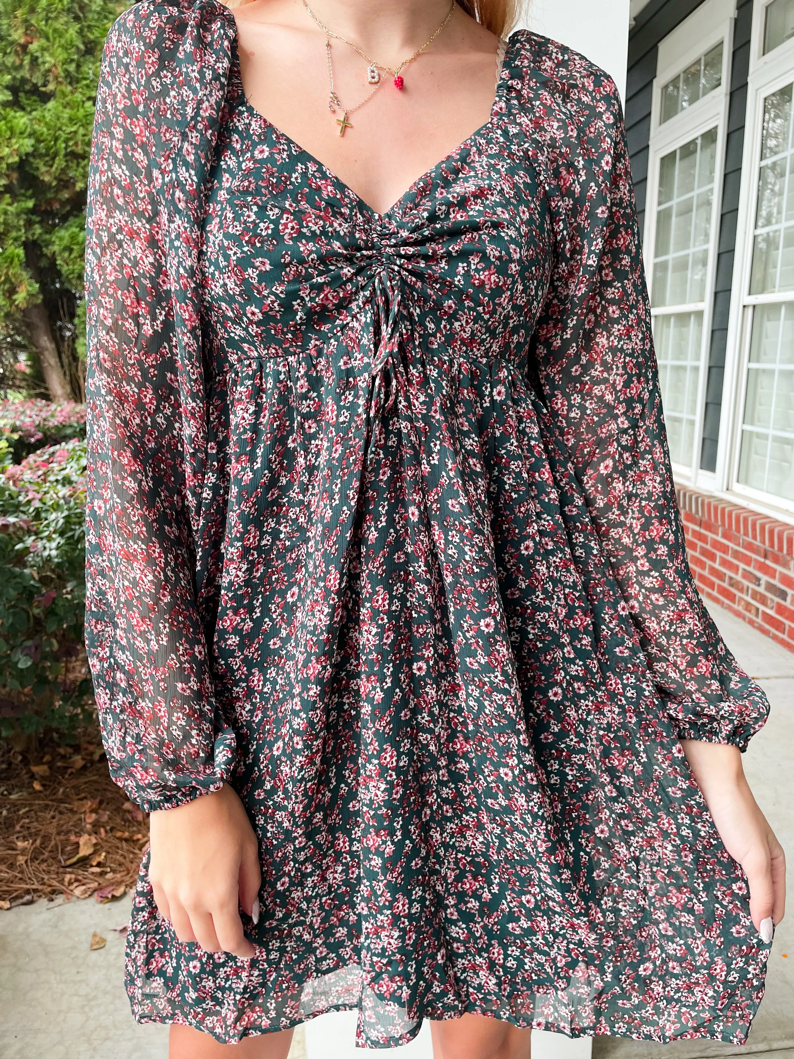 On the Nice List Floral Dress