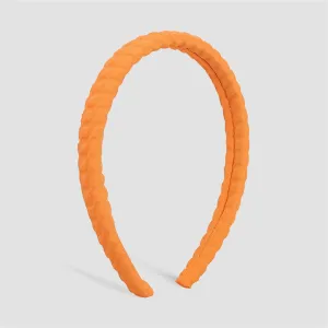 Orange Textured Hard Headband