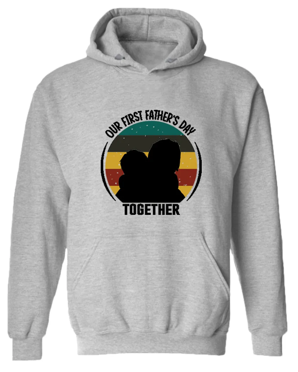 Our first father's day together hoodie, daddy and kid hoodies