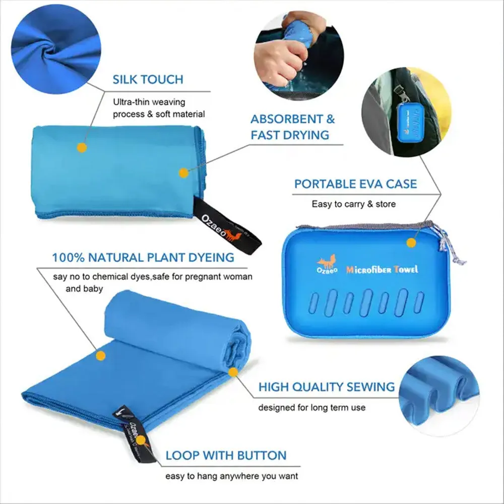 OZAEO EVA microfiber Antibacterial Travel Towels オザエオ EVAマイクロファイバー 抗菌トラベルタオル クイックドライ