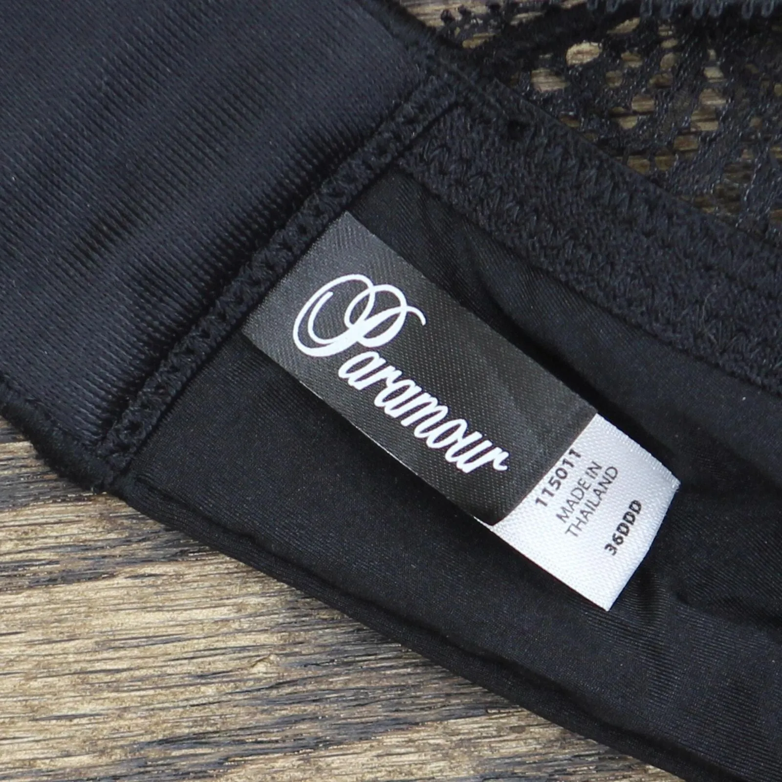Paramour Women's Carolina T-Back Bra Black 36DDD