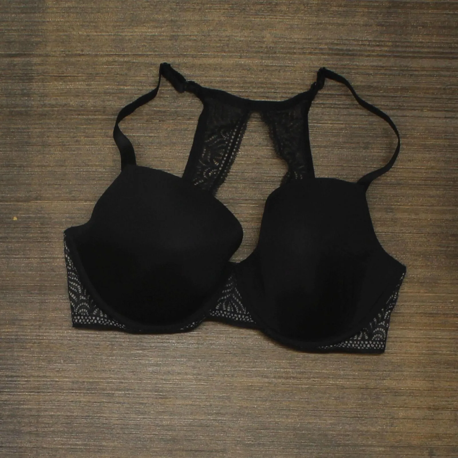 Paramour Women's Carolina T-Back Bra Black 36DDD