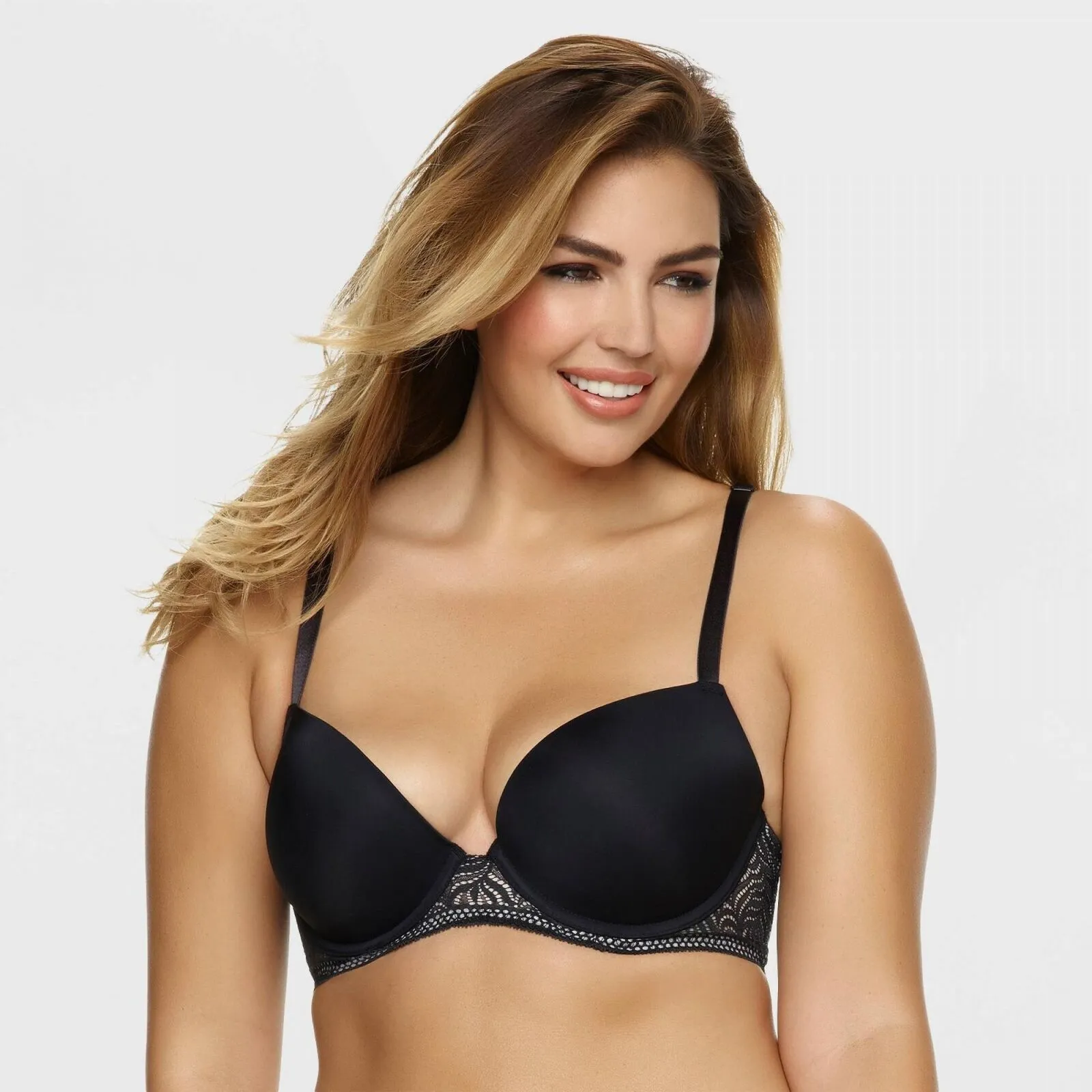 Paramour Women's Carolina T-Back Bra Black 36DDD
