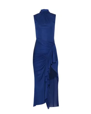 PATBO Metallic Jersey Sleeveless Midi Dress
