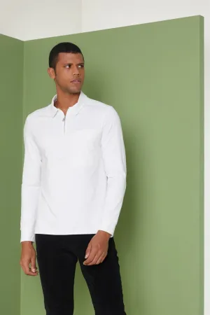 Perona   I   Mens-Thirts & Polos -Polos -Aaron-Pma-Fv21-3010-White  AS8323