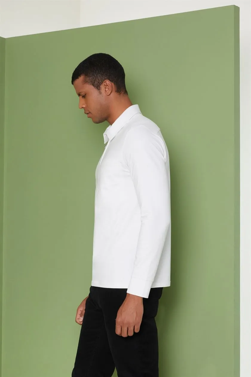 Perona   I   Mens-Thirts & Polos -Polos -Aaron-Pma-Fv21-3010-White  AS8323
