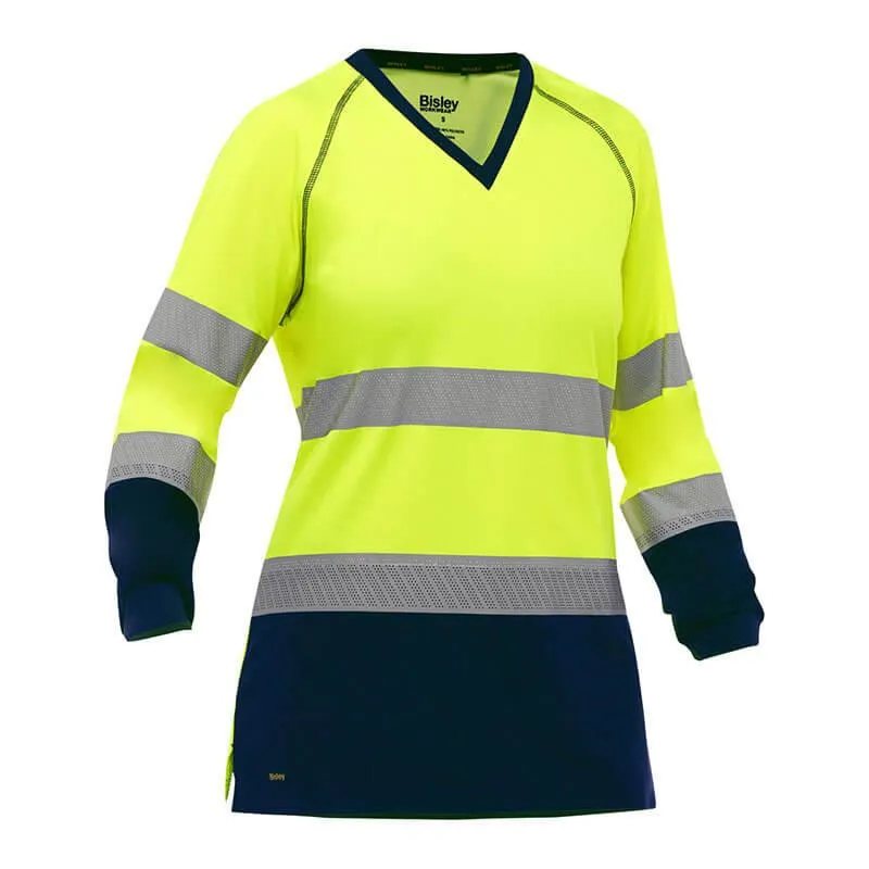 PIP Bisley Women's Long Sleeve Shirt w/Navy Bottom 313W6118T