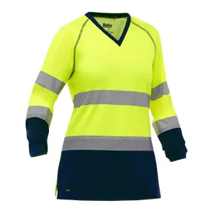 PIP Bisley Women's Long Sleeve Shirt w/Navy Bottom 313W6118T