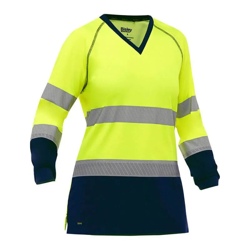PIP Bisley Women's Long Sleeve Shirt w/Navy Bottom 313W6118T