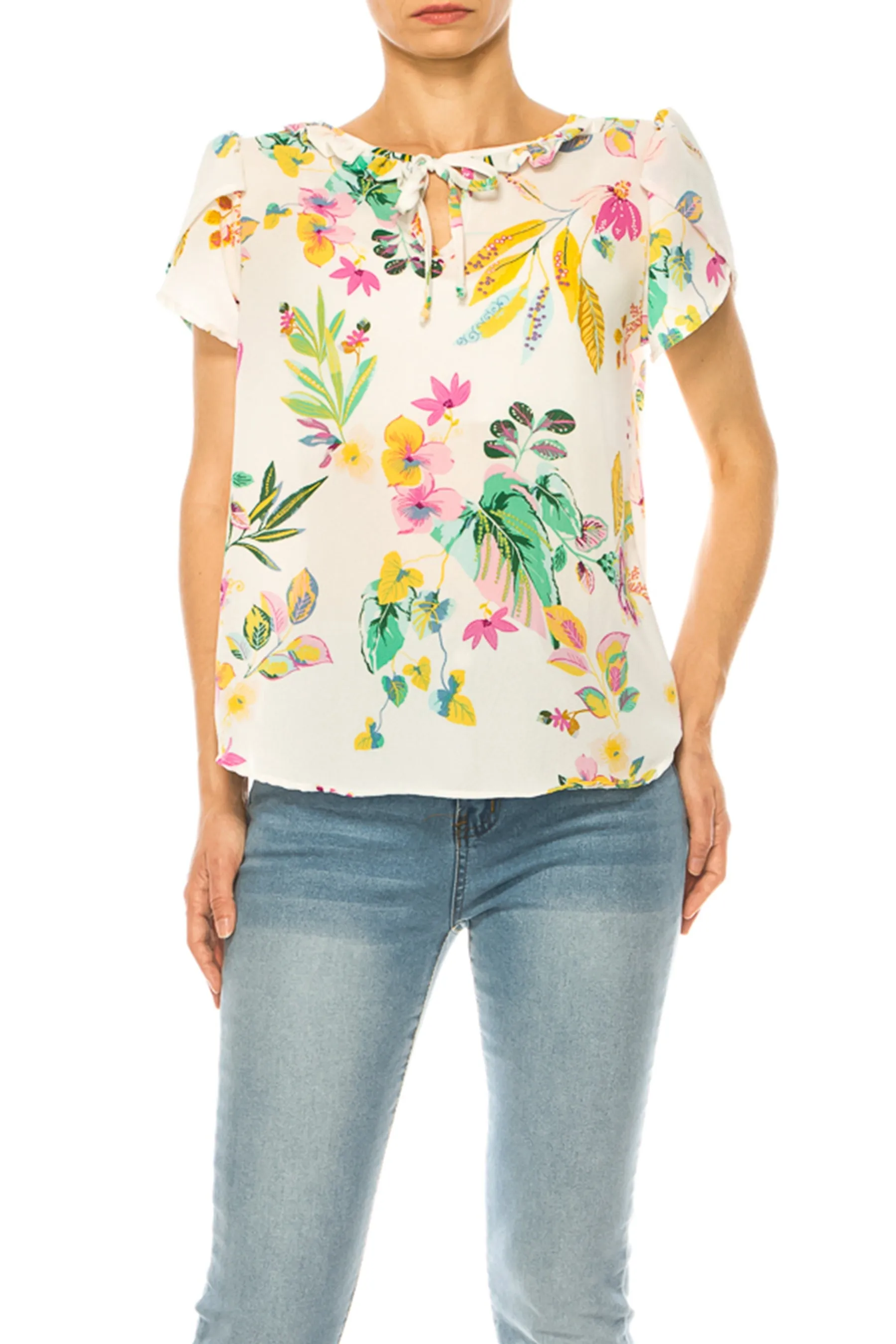 Plus size Solid Overlapping Short Sleeve Top B82901 $9.50Each