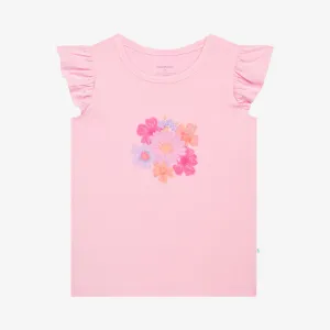Posh Peanut Carissa Ruffled Capsleeve T-shirt