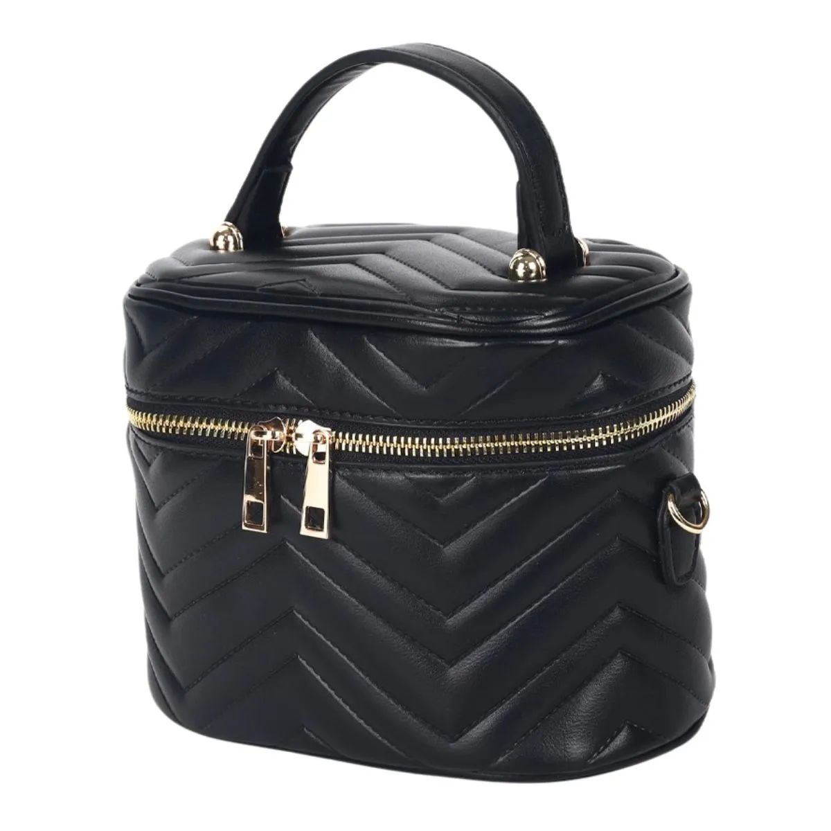 Purse Black Vanity Case Crossbody