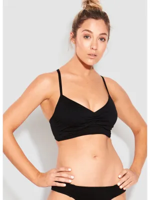 Quilted DD Cup Bralette Black