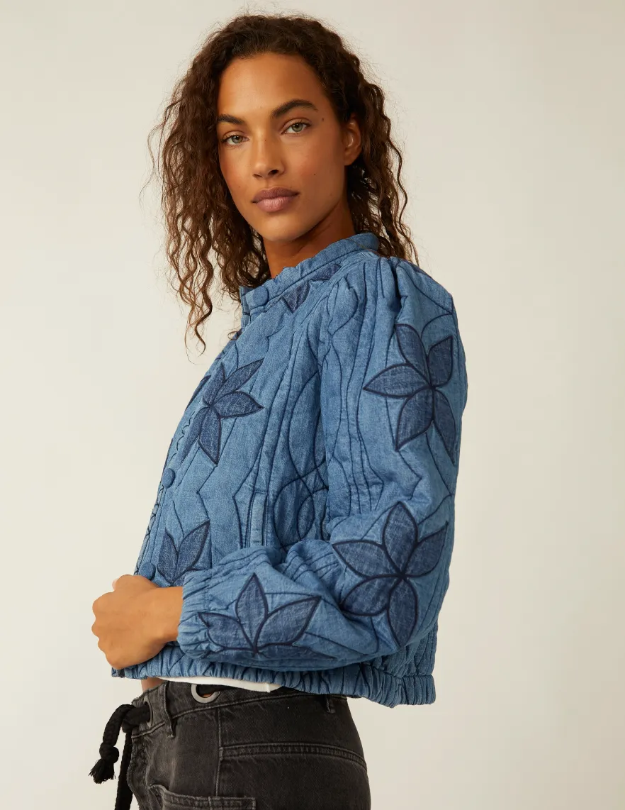 Quinn Quilted Jacket Indigo