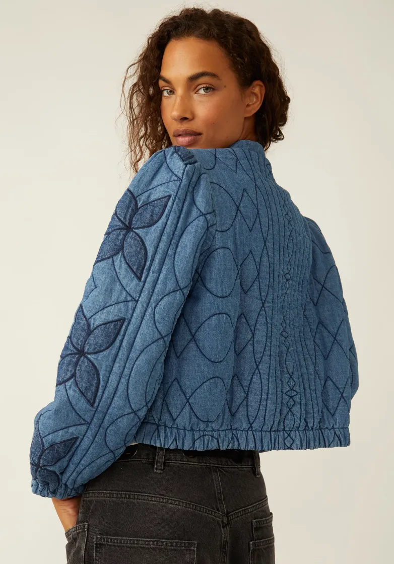 Quinn Quilted Jacket Indigo